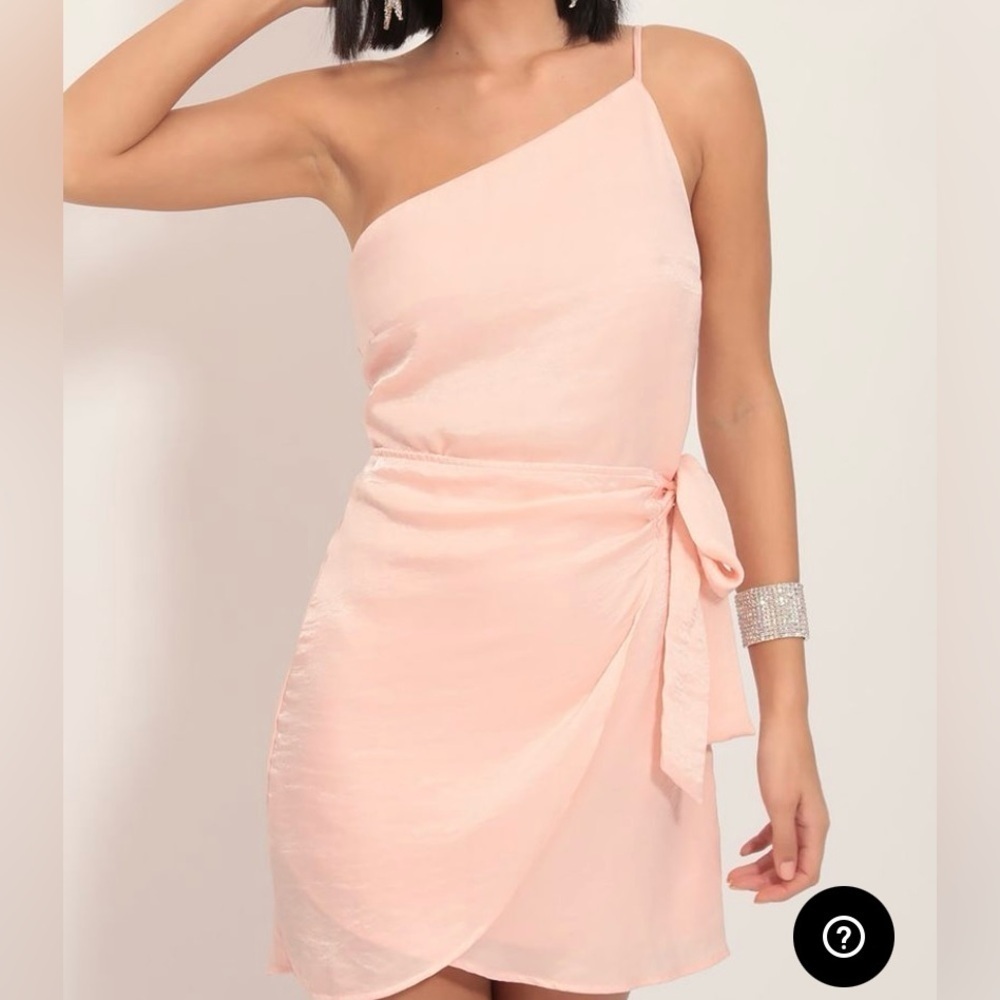 Lucy In The Sky Satin Wrap Dress